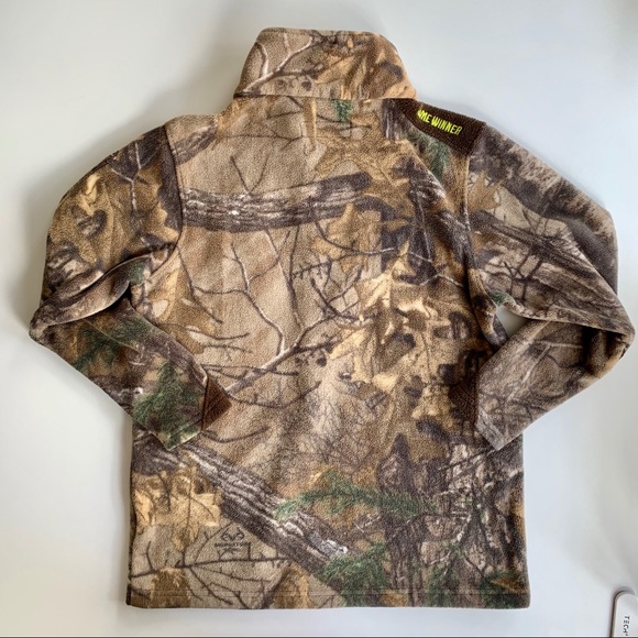 Game Winner camo fleece pullover Yxs - Picture 2 of 4